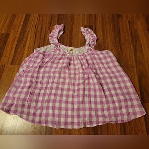 Terra & Sky Pink Gingham Tank Top - Size 0X/14W